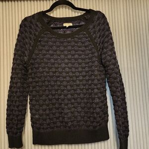 Purple & Black Sweater, S